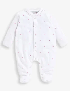 Heart Embroidered Sleepsuit (0-12 Mths)