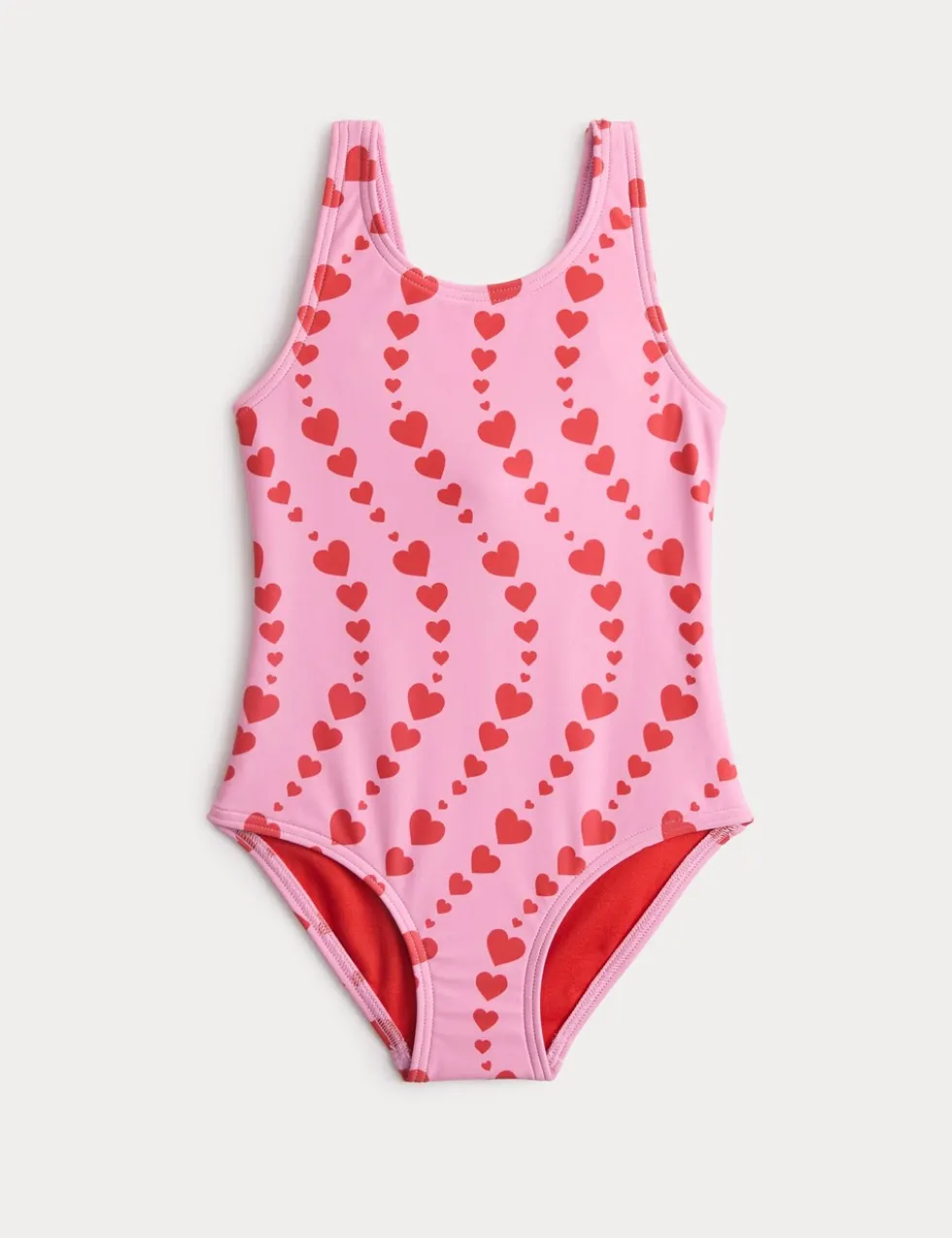 Heart Print Swimsuit (2-8 Yrs)