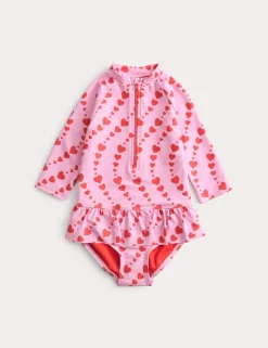 Heart Print Swimsuit (2-8 Yrs)