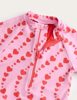 Heart Print Swimsuit (2-8 Yrs)