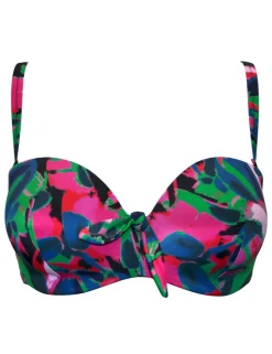 Heatwave Floral Padded Bandeau Bikini Top (B-F)