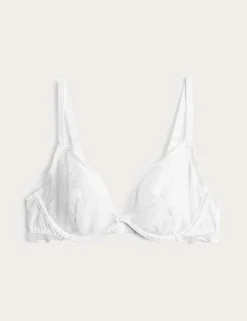 Helena Embroidered Wired Plunge Bra (A-E)