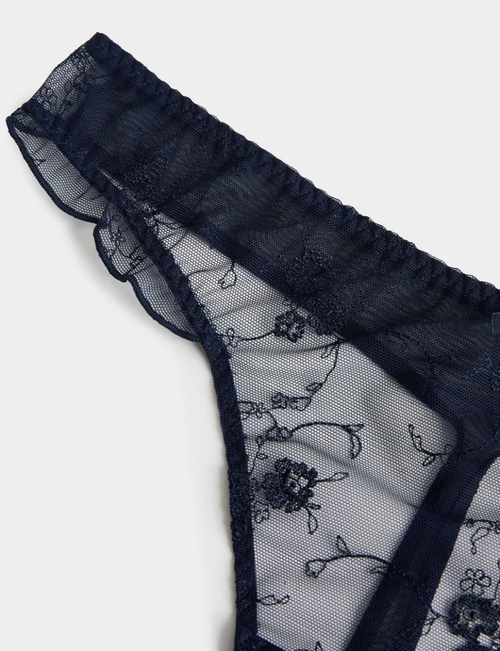 Helena Embroidery Thong