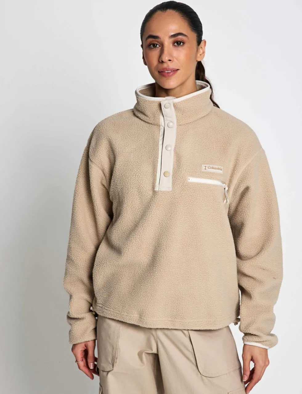 Helvetia Funnel Neck Fleece Sweatshirt