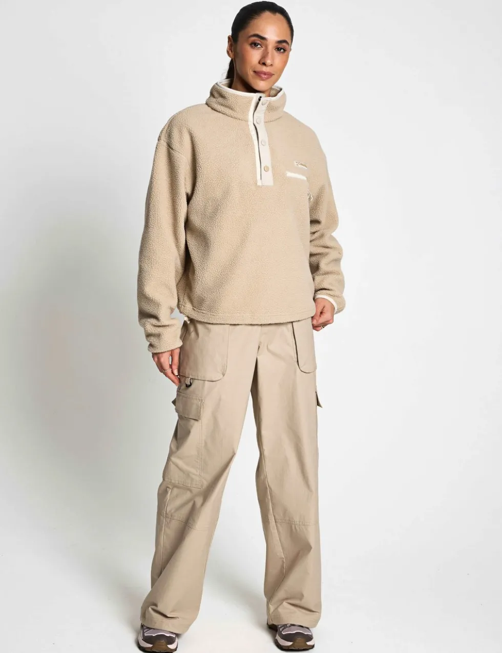 Helvetia Funnel Neck Fleece Sweatshirt