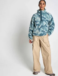 Helvetia Funnel Neck Fleece Sweatshirt