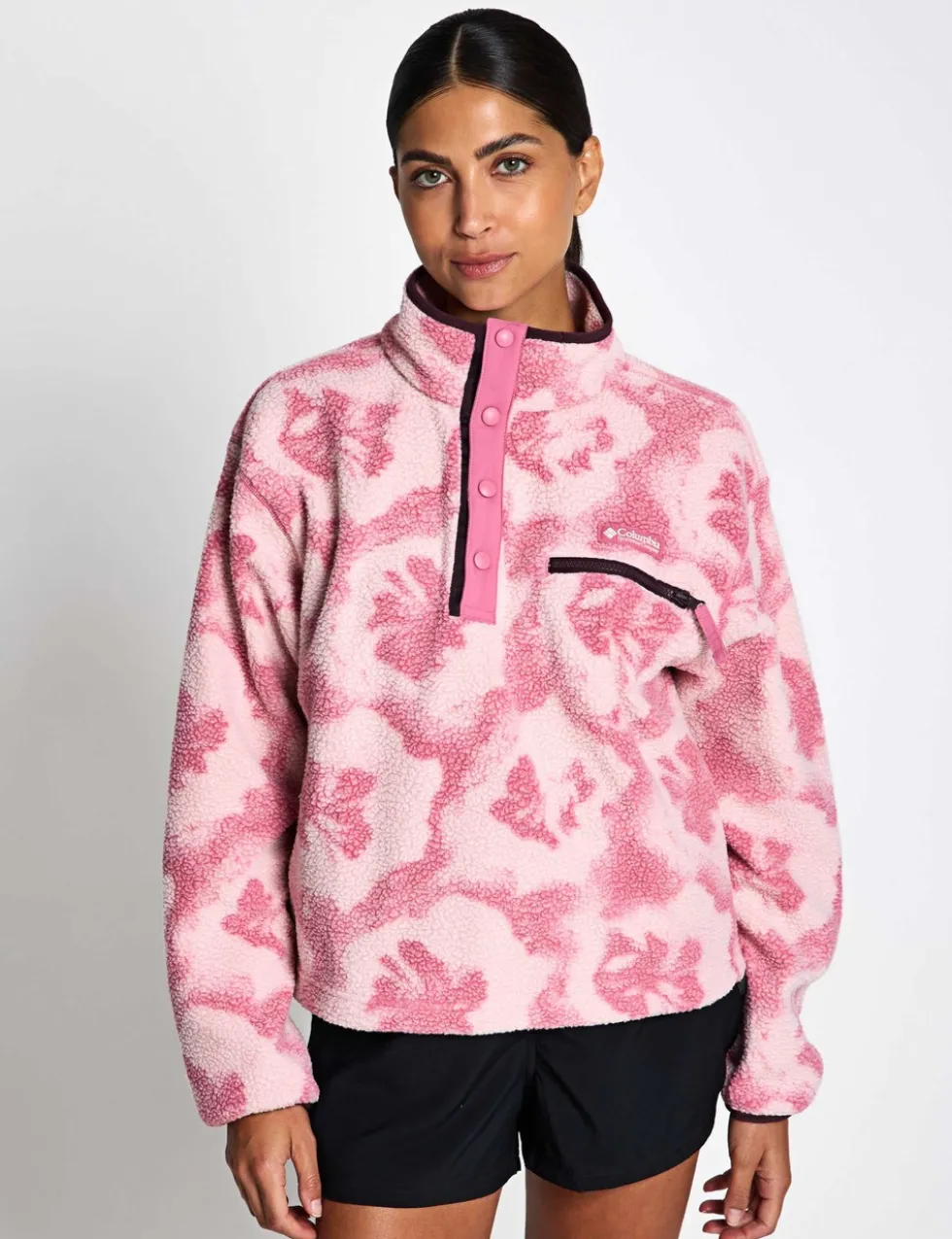 Helvetia Funnel Neck Fleece Sweatshirt