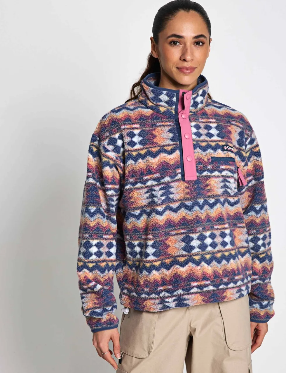 Helvetia Funnel Neck Fleece Sweatshirt