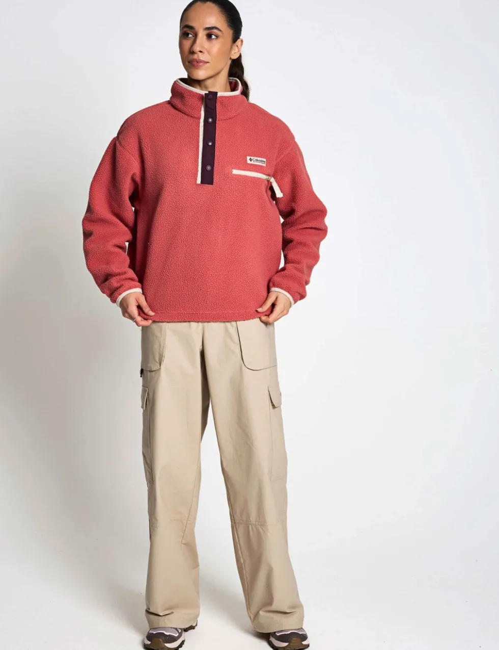 Helvetia Funnel Neck Fleece Sweatshirt