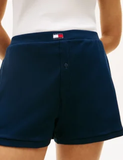 Heritage Cotton Rich Ribbed Pyjama Shorts
