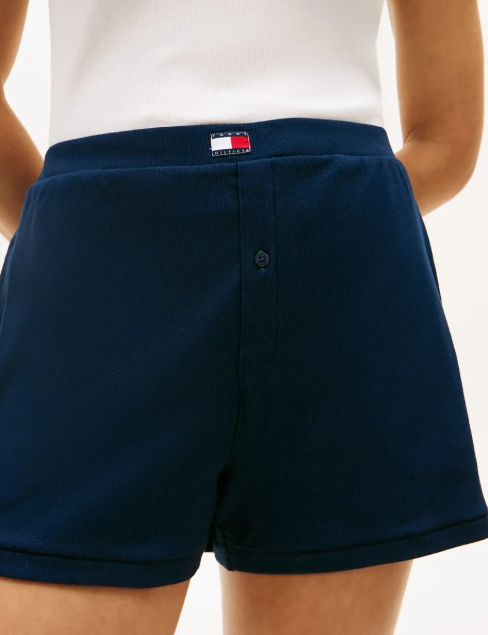 Heritage Cotton Rich Ribbed Pyjama Shorts