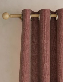 Herringbone Eyelet Curtains
