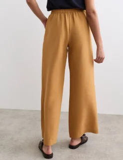 Herringbone Wide Leg Trousers