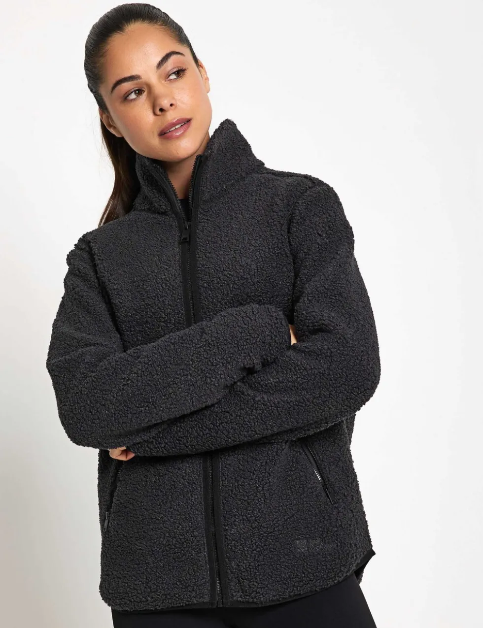 High Curl High Neck Fleece Jacket