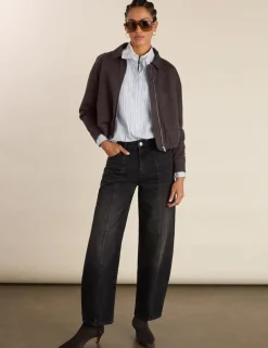 High Waisted Barrel Jeans