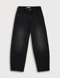 High Waisted Barrel Jeans