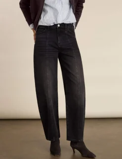 High Waisted Barrel Jeans