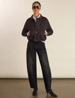 High Waisted Barrel Jeans