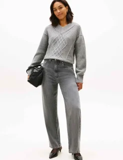 High Waisted Barrel Jeans