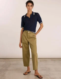 High Waisted Barrel Leg Jeans