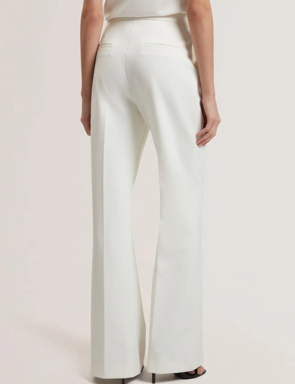 High Waisted Flared Trousers