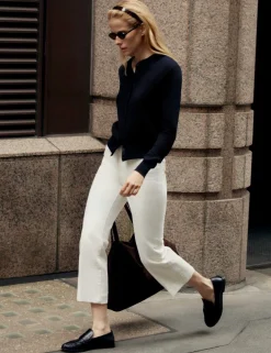 High Waisted Kickflare Cropped Jeans