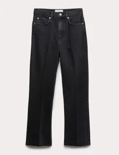 High Waisted Kickflare Cropped Jeans