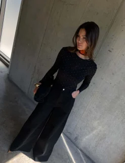 High Waisted Palazzo Jeans