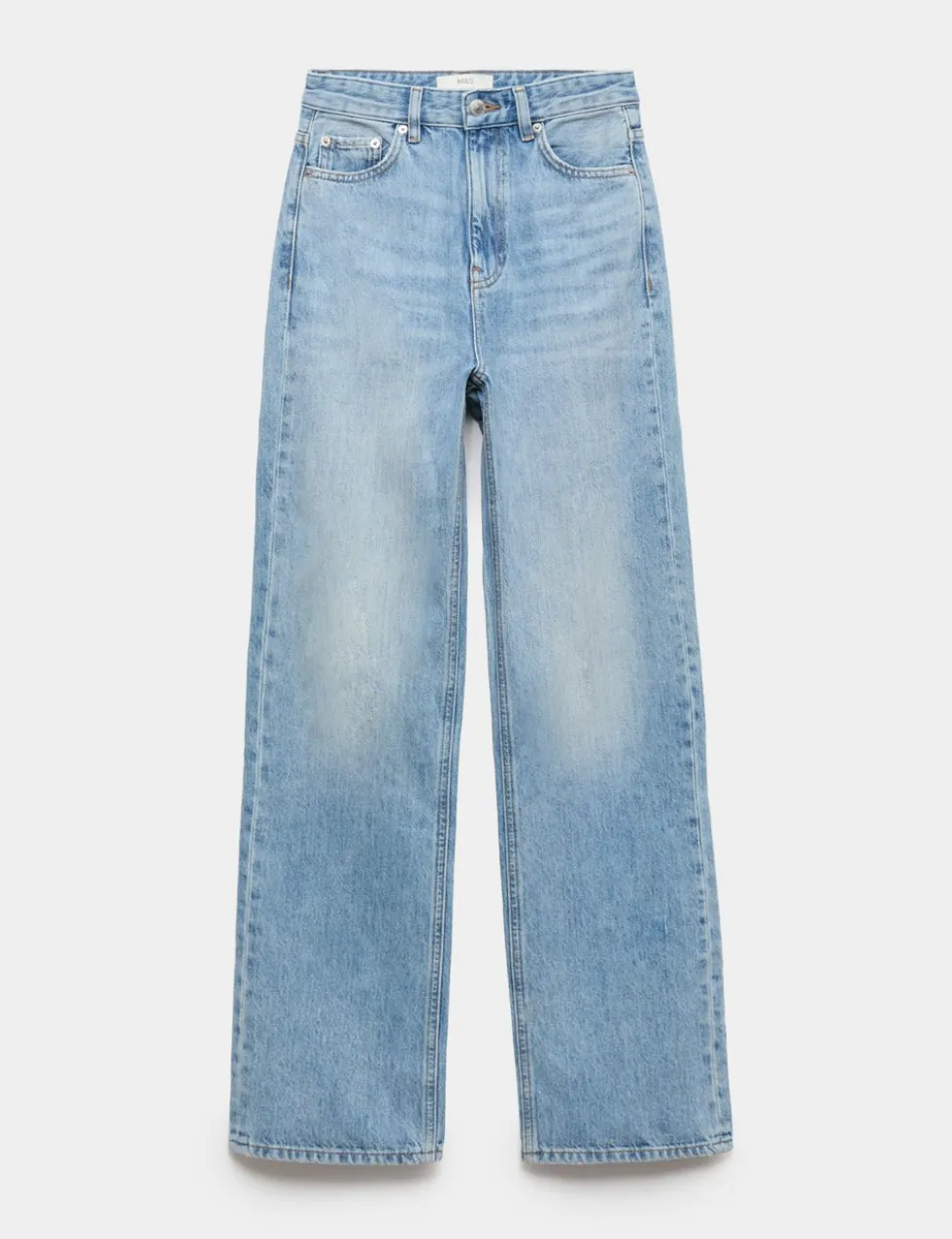 High Waisted Relaxed Straight Jeans