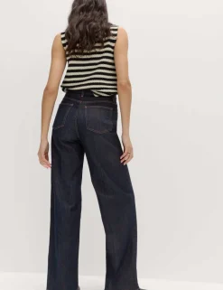 High Waisted Smart Wide Leg Jeans