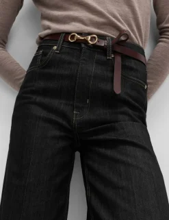 High Waisted Smart Wide Leg Jeans