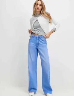 High Waisted Straight Leg Jeans