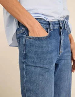 High Waisted Straight Leg Jeans