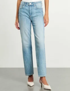 High Waisted Straight Leg Jeans