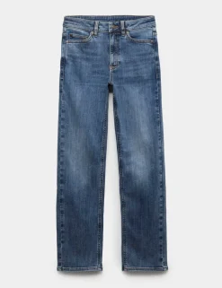 High Waisted Straight Leg Jeans