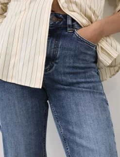 High Waisted Straight Leg Jeans