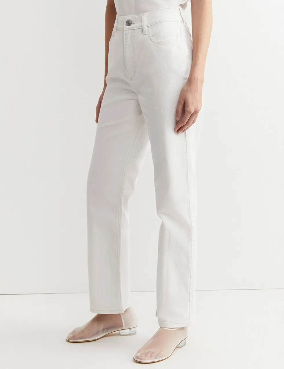High Waisted Straight Leg Jeans