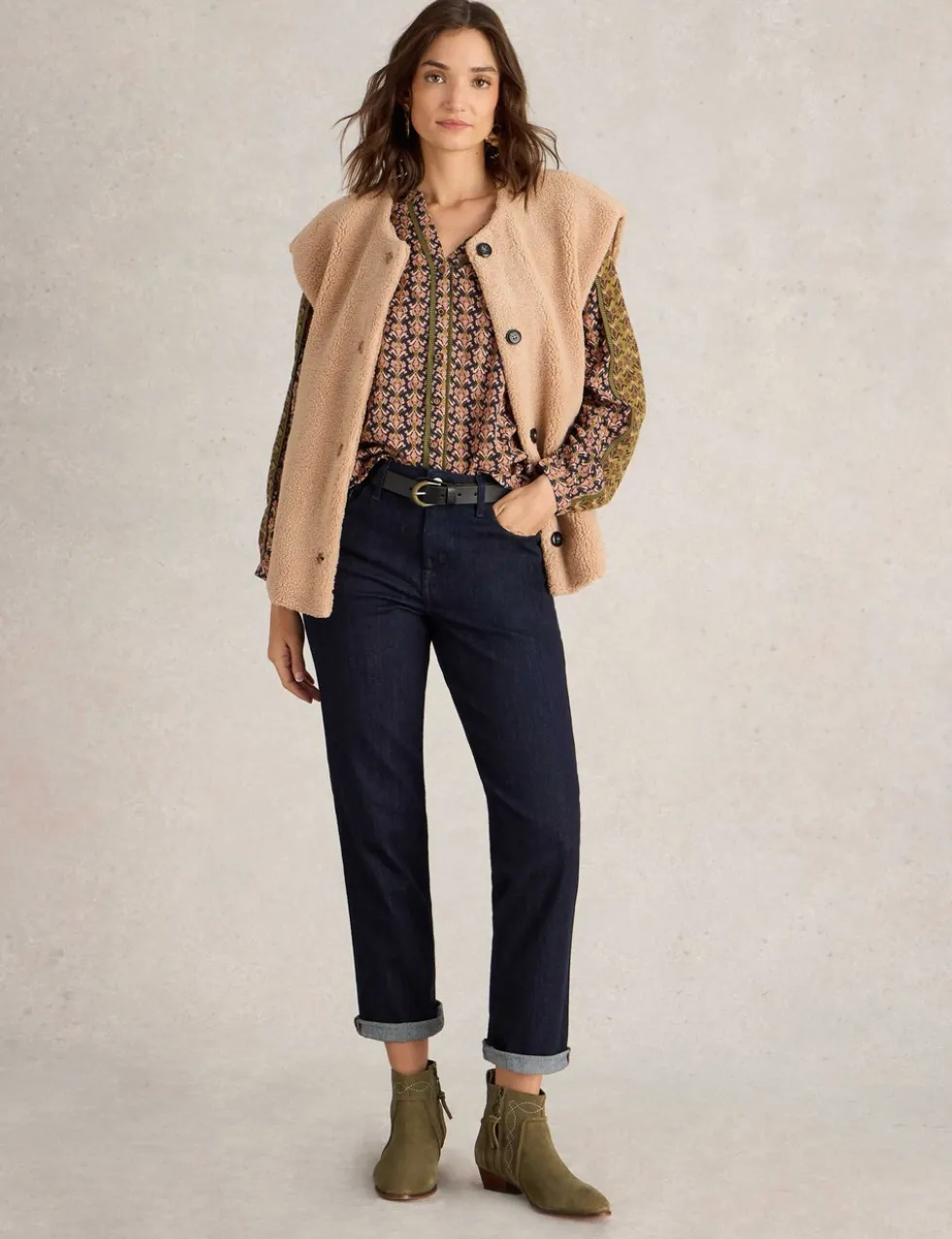 High Waisted Straight Leg Jeans