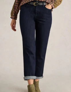 High Waisted Straight Leg Jeans