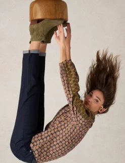 High Waisted Straight Leg Jeans