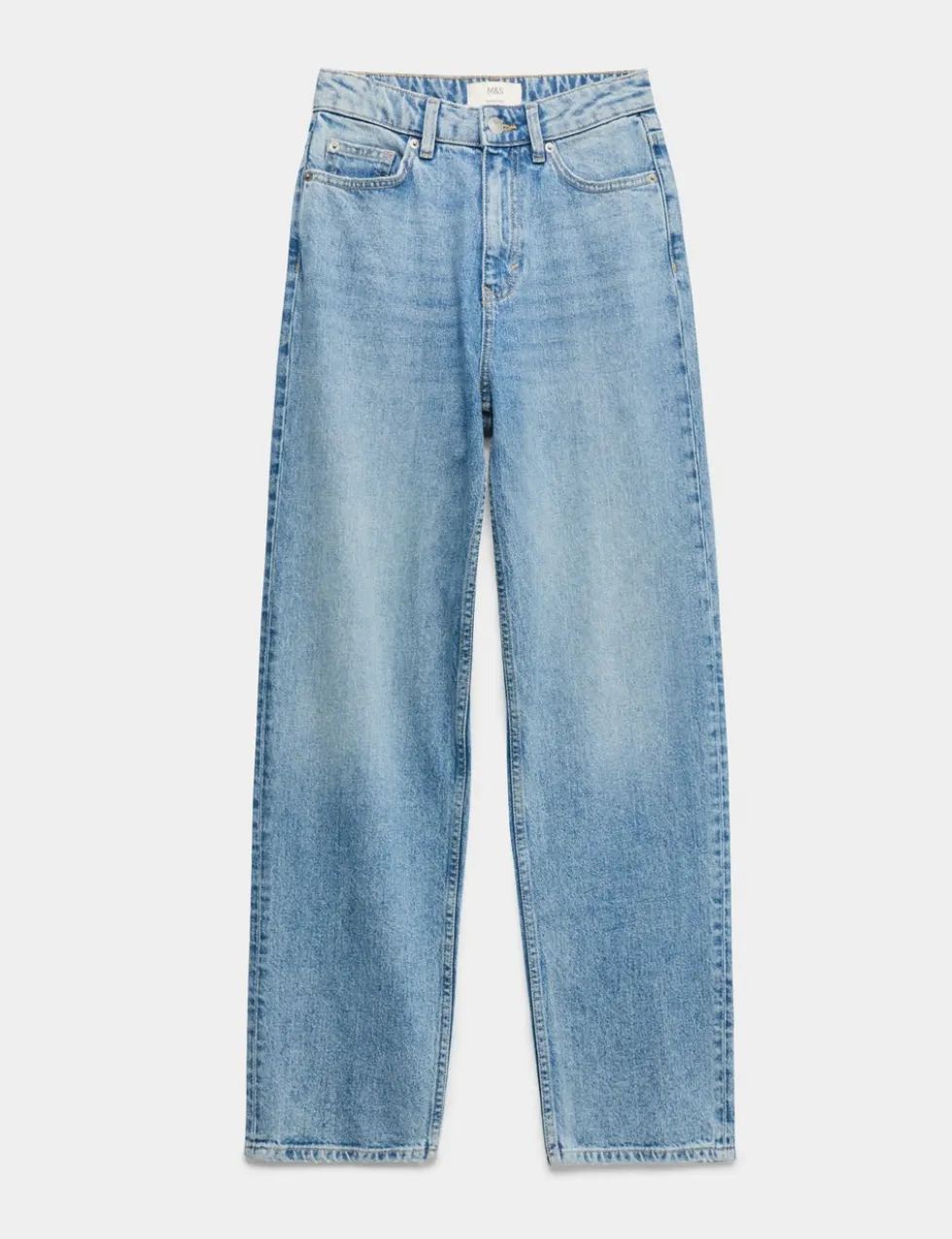 High Waisted Straight Leg Jeans