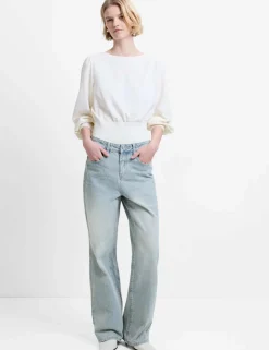 High Waisted Straight Leg Jeans
