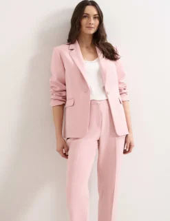 High Waisted Tailored Cropped Trousers