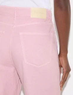 High Waisted Wide Leg Ankle Grazer Jeans