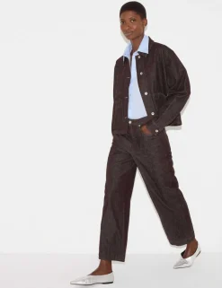 High Waisted Wide Leg Ankle Grazer Jeans