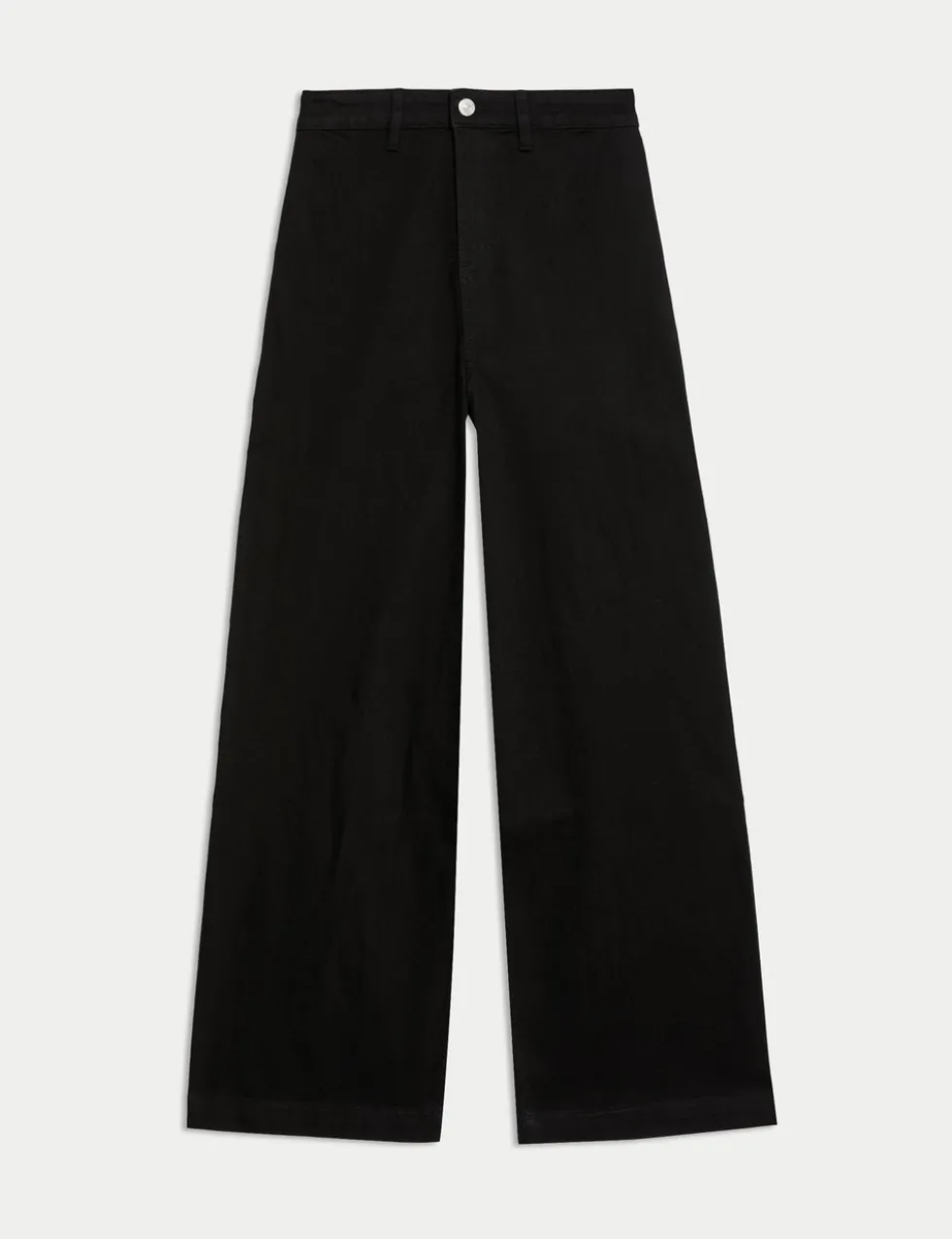 High Waisted Wide Leg Ankle Grazer Jeans