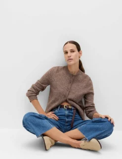 High Waisted Wide Leg Cropped Jeans