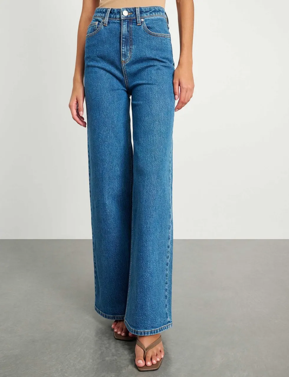 High Waisted Wide Leg Jeans