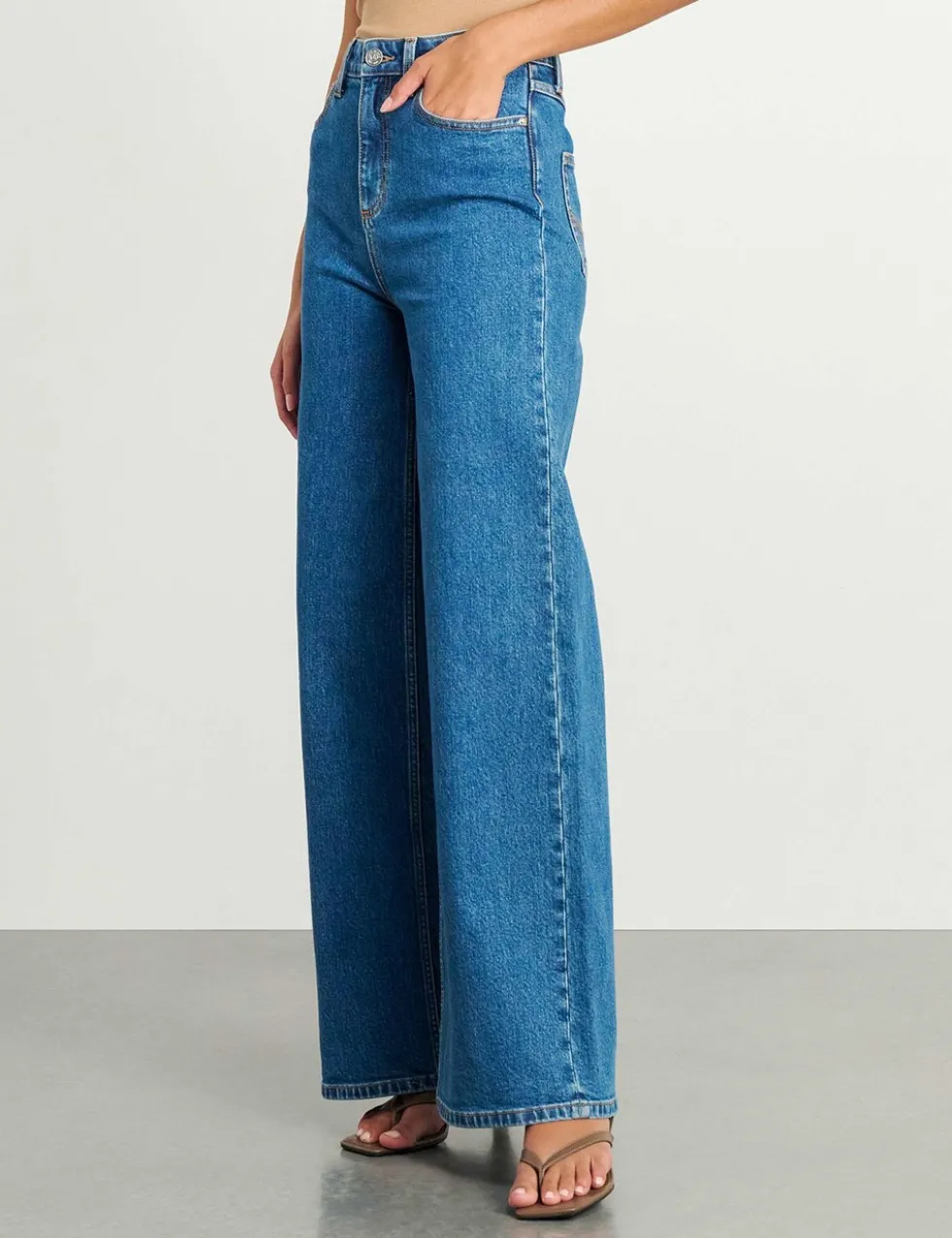 High Waisted Wide Leg Jeans