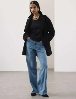 High Waisted Wide Leg Jeans